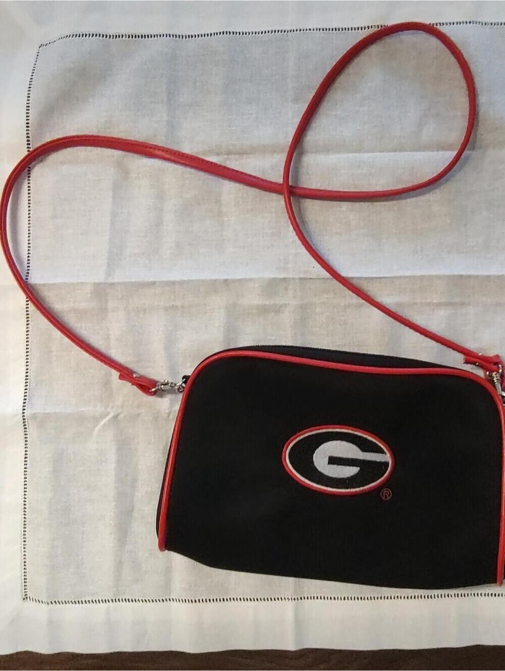 Sandol Official Georgia Bulldogs Black and Red Crossbody Bag - New Without Tags